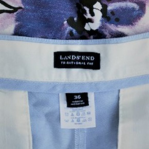 Lands End 36 x 32 Light Blue Summer Slacks - Picture 4 of 4
